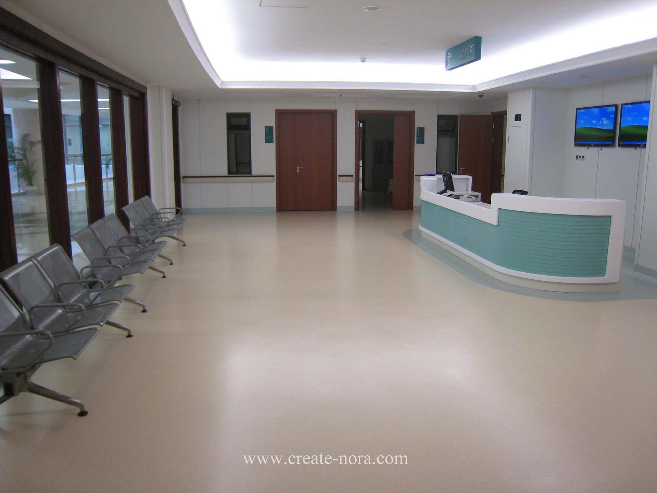 the photo of nora rubber flooring in Hainan Hospital of Chinese PLA General Hospital 5